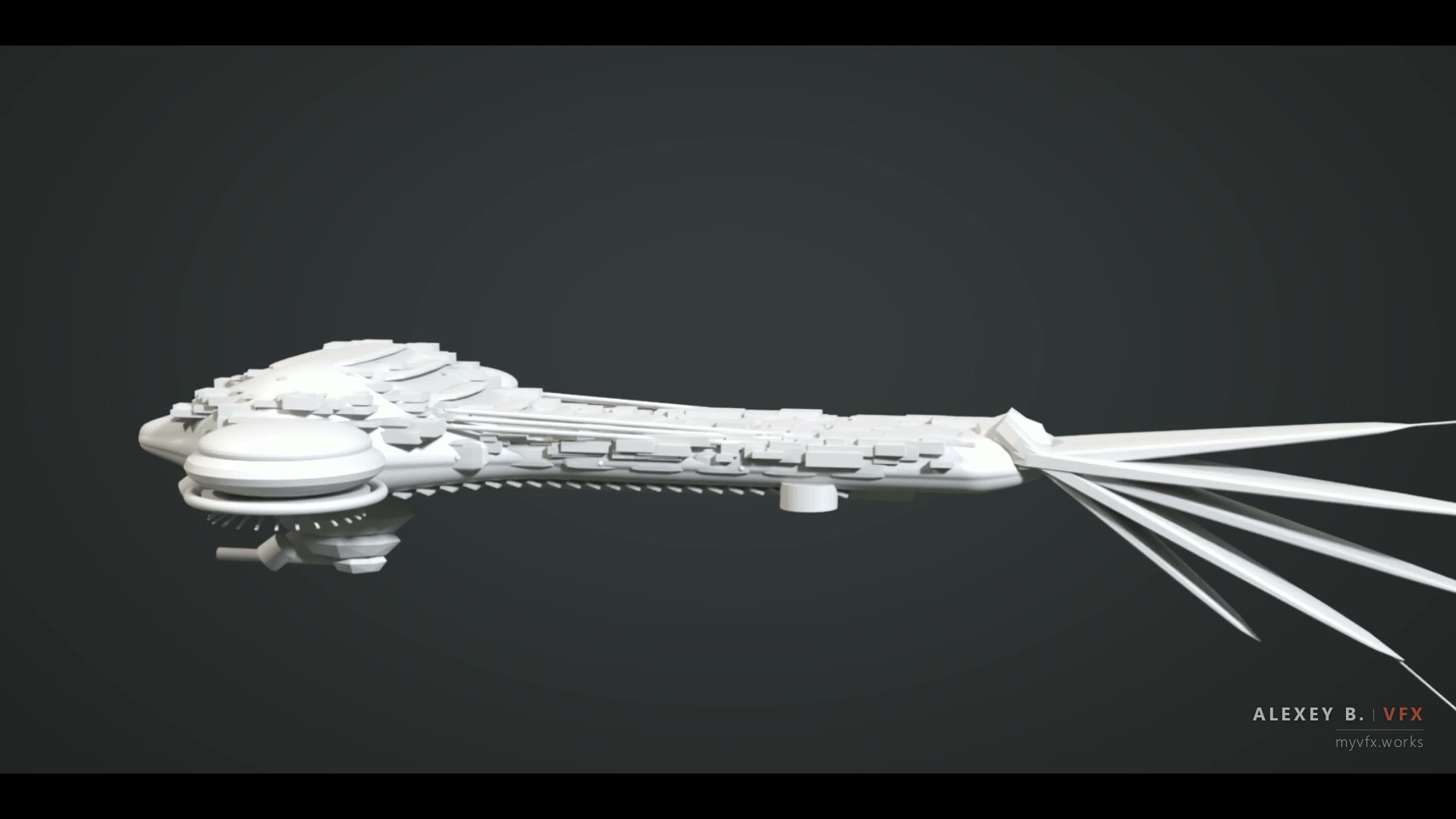 Frigate wireframe
